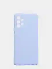 Голубой чехол Samsung A12 / M12 / A22 / M32 / M22 / A32 силиконовый с защитой камеры