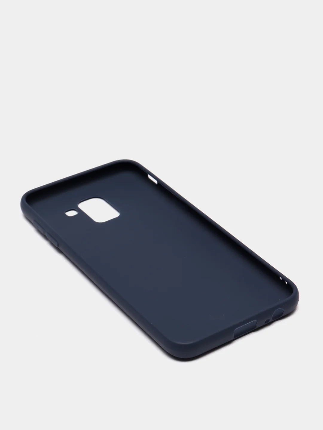 Темно-синий чехол Samsung Galaxy J6 2018, Самсунг Галакси Джи6 2018, силиконовый цветной матовый