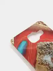 Красный чехол Samsung Galaxy A3 2017 / SM-A320, Галакси А3 2017, силиконовый с мраморным рисунком