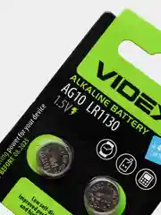 Батарейки Videx AG10 (389,1130) 2шт/10шт