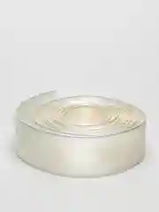 Кремовый лента репсовая с люрексом и атласной вставкой, 2,5 см x 2 метра