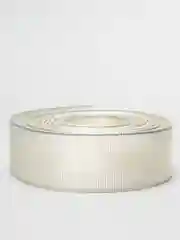 Кремовый лента репсовая с люрексом и атласной вставкой, 2,5 см x 2 метра
