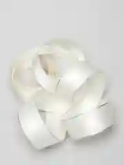 Кремовый лента репсовая с люрексом и атласной вставкой, 2,5 см x 2 метра
