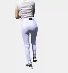 Белый джинсы skinny женские зауженные, с высокой посадкой