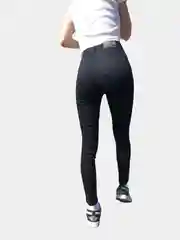 Черный джинсы skinny женские зауженные, с высокой посадкой