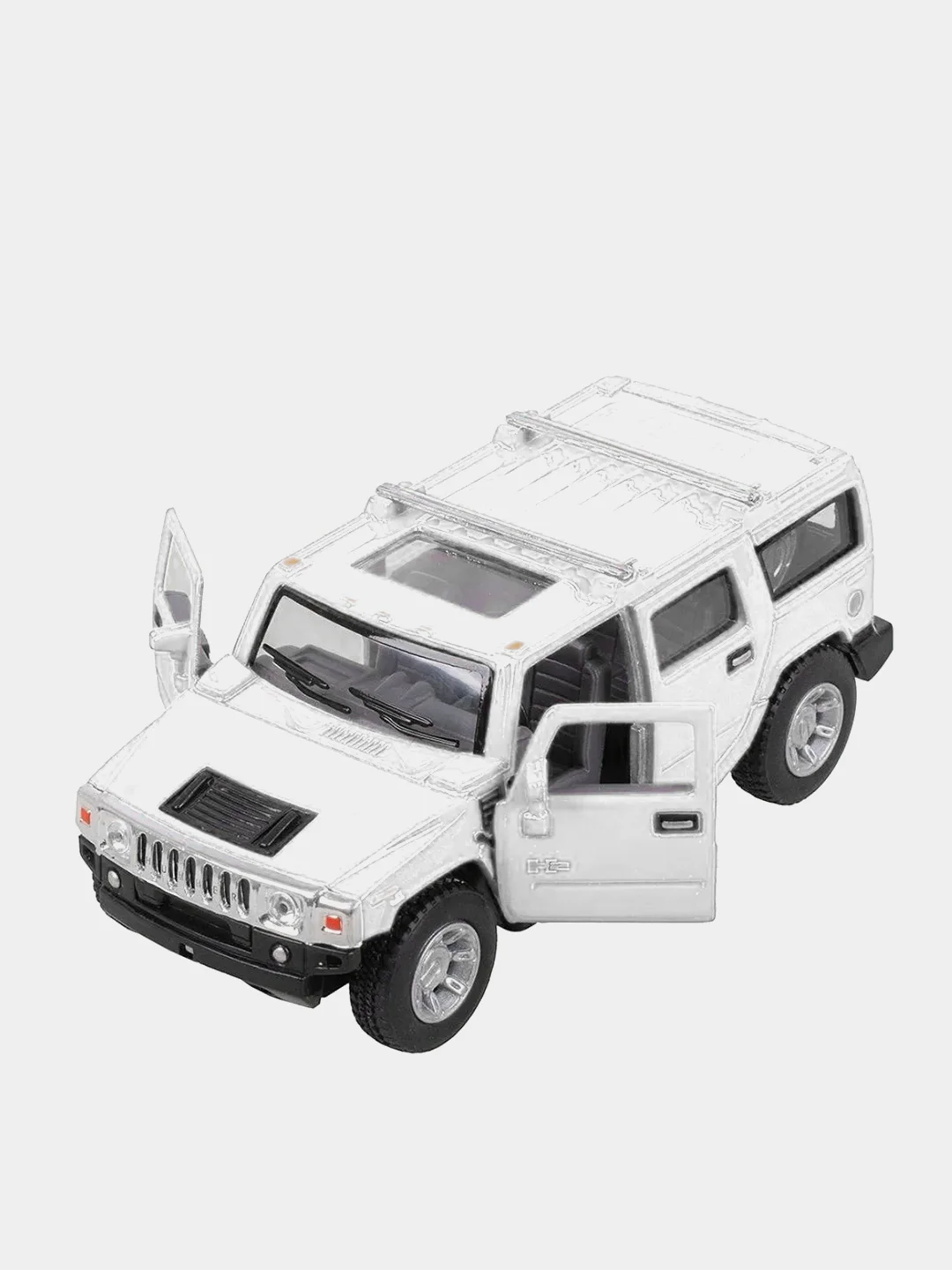 Белый машинка металлическая инерционная/2008 Hummer H2 SUV KT5337D 1:40 /Kinsmart/