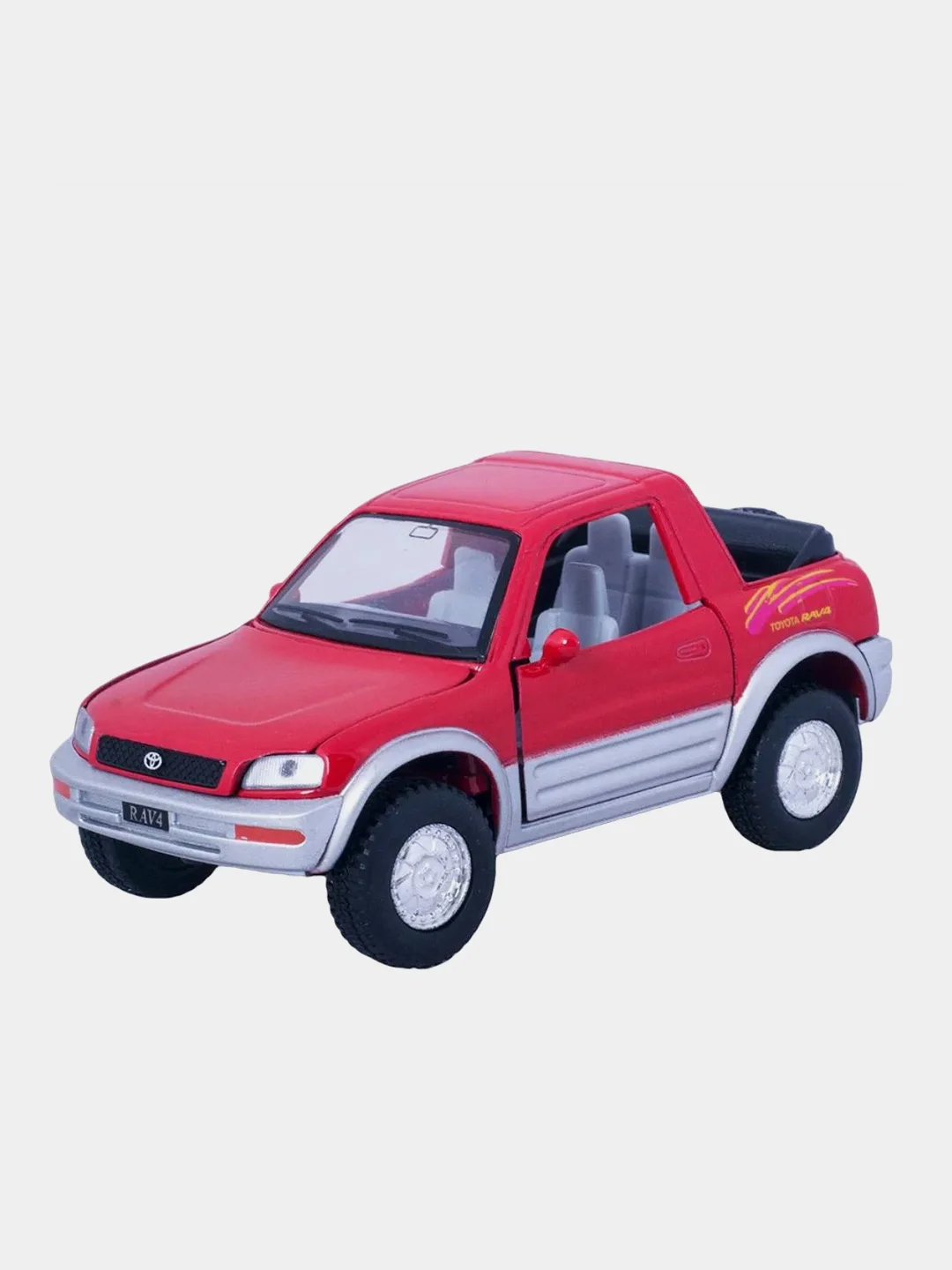 Красный машинка металлическая инерционная/Toyota Rav4 Cabriolet KT5011D 1:32 /Kinsmart/