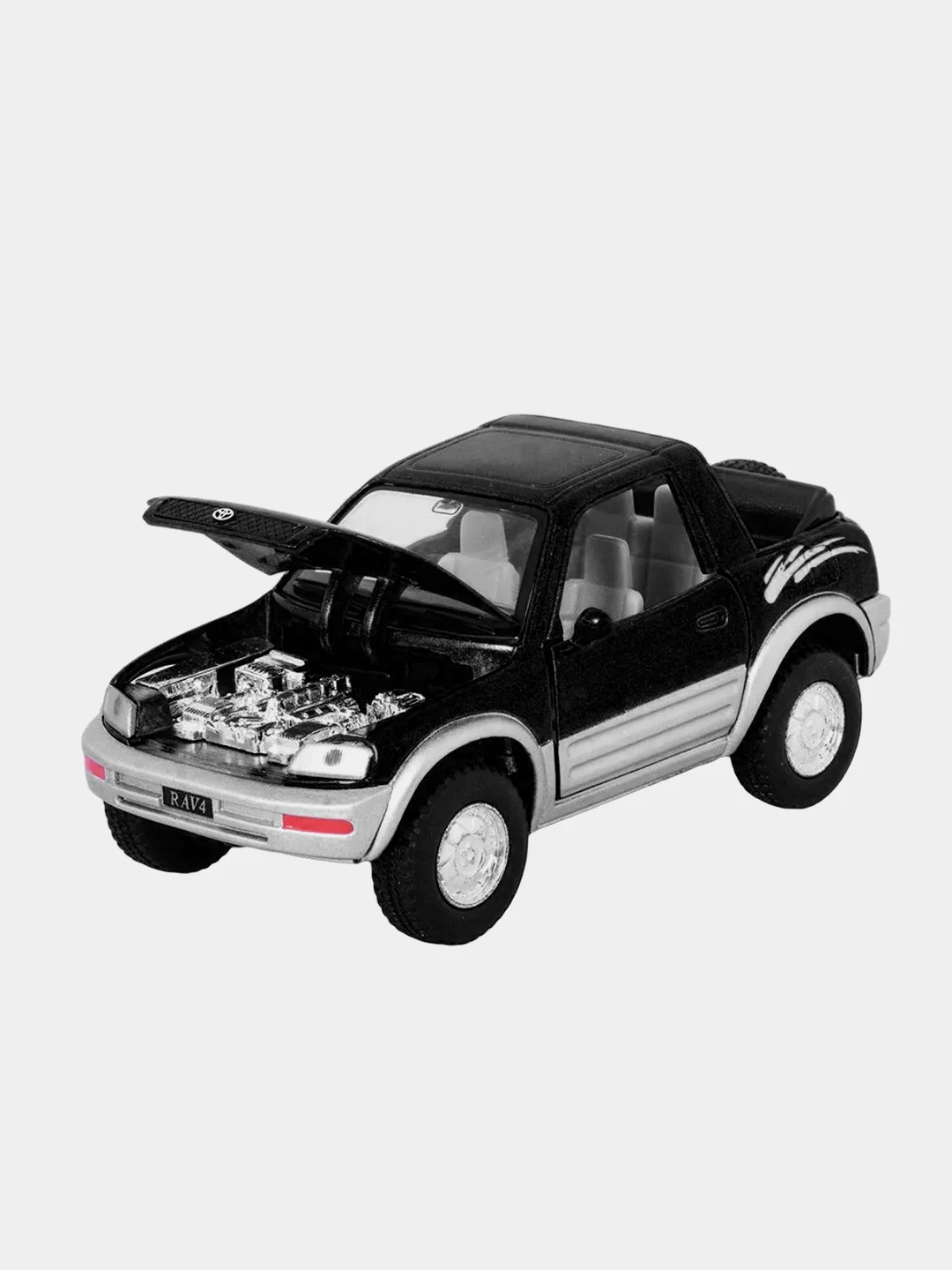 Черный машинка металлическая инерционная/Toyota Rav4 Cabriolet KT5011D 1:32 /Kinsmart/