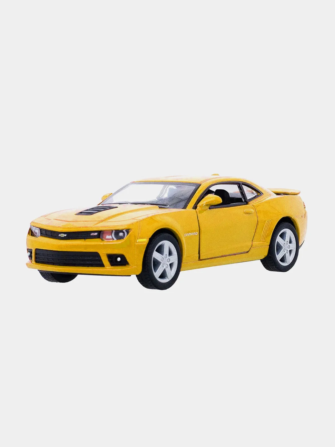 Желтый машинка металлическая инерционная/2014 Chevrolet Camaro KT5383D 1:38 /Kinsmart/