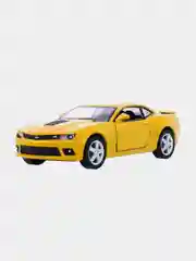 Желтый машинка металлическая инерционная/2014 Chevrolet Camaro KT5383D 1:38 /Kinsmart/