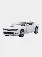 Белый машинка металлическая инерционная/2014 Chevrolet Camaro KT5383D 1:38 /Kinsmart/