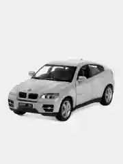 Серебряный машинка металлическая инерционная/BMW X6 KT5336D 1:38 /Kinsmart/