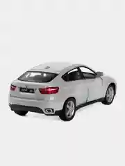 Серебряный машинка металлическая инерционная/BMW X6 KT5336D 1:38 /Kinsmart/