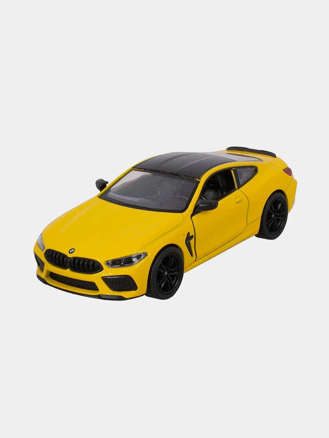 Желтый машинка металлическая инерционная/BMW M8 Competition Coupe/Kinsmart KT5425