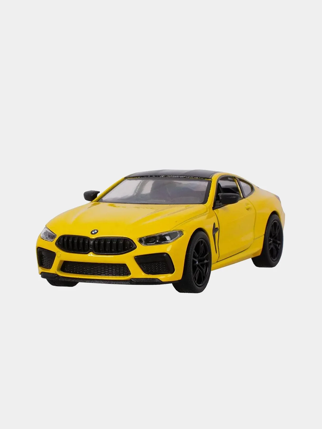 Желтый машинка металлическая инерционная/BMW M8 Competition Coupe/Kinsmart KT5425