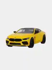Желтый машинка металлическая инерционная/BMW M8 Competition Coupe/Kinsmart KT5425