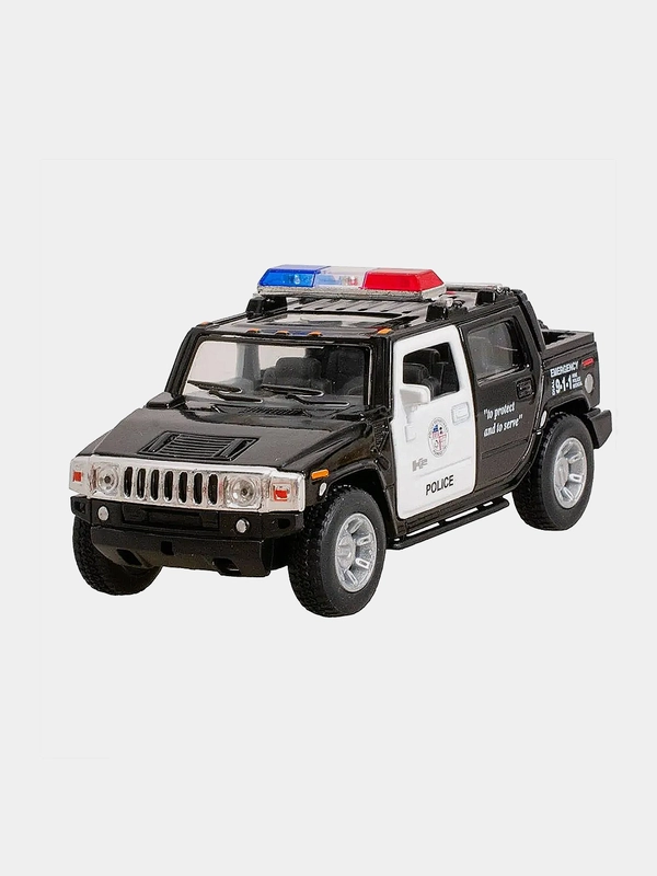 Машинка металлическая инерционная/Hummer H2 (Police) KT5097 1:40 /Kinsmart/