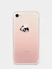 Серый чехол силиконовый, прозрачный, для Apple Iphone, с рисунком панды