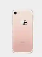 Угольный чехол силиконовый, прозрачный, для Apple Iphone, с рисунком панды