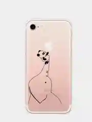 Черный чехол силиконовый, прозрачный, для Apple Iphone, с рисунком панды