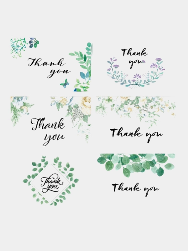 Набор открыток "Thank you", 6 штук в наборе
