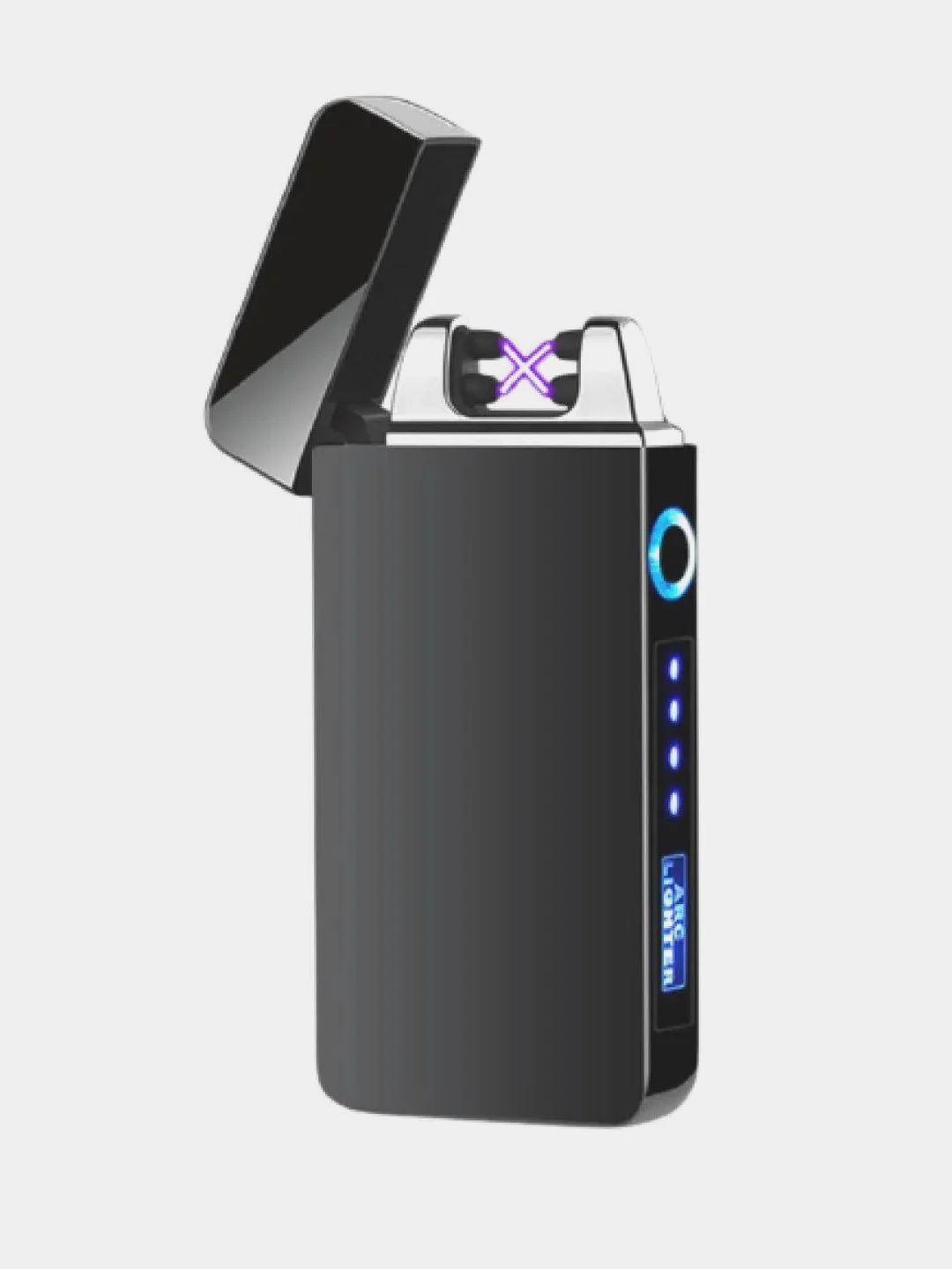 Серый usb Электрическая импульсная дуговая зажигалка