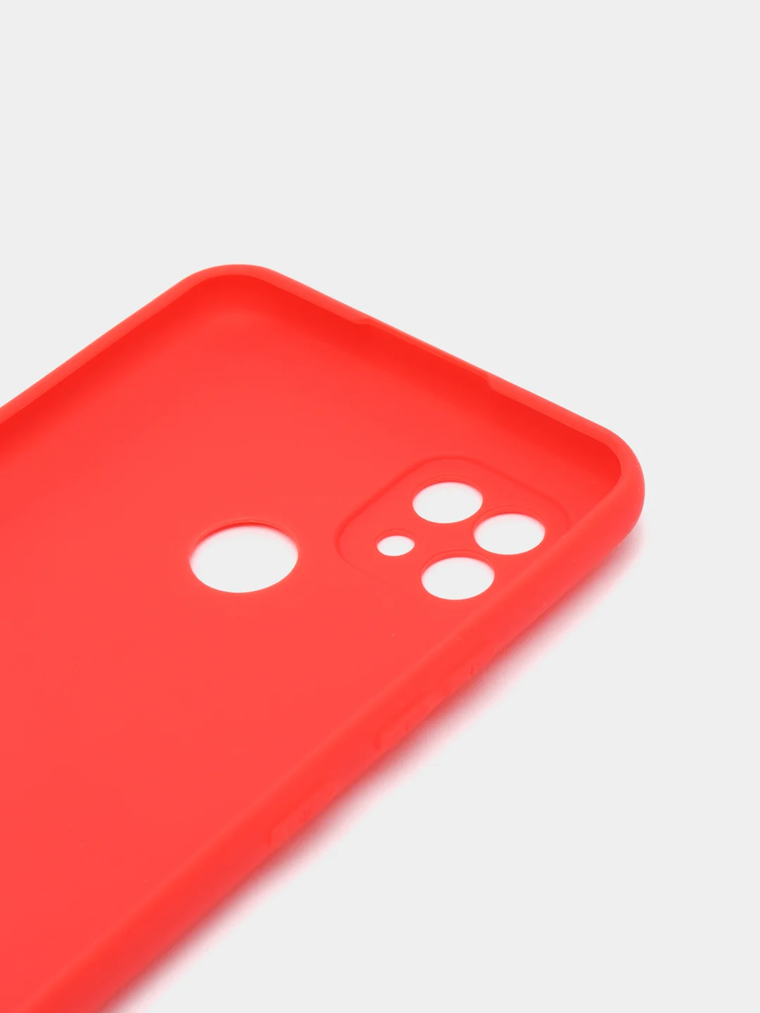 Красный чехол для Realme C21 силиконовый матовый, цветной