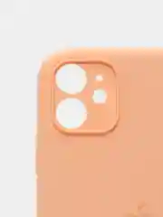 Кремовый чехол Silicone Case iPhone 11 с защитой камеры с бархатной подкладкой