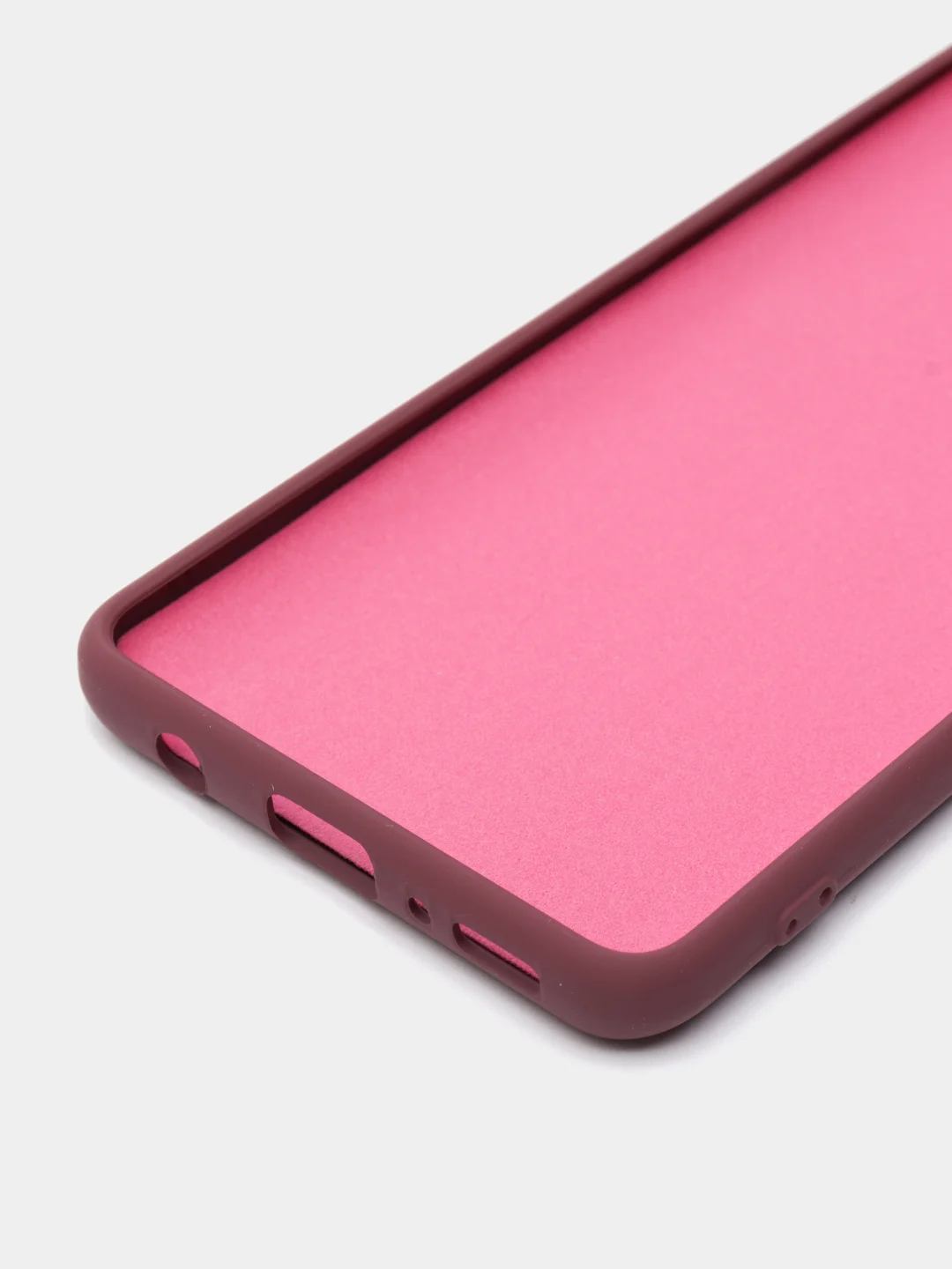 Пурпурный чехол Silicone Cover для Samsung Galaxy A41, Самсунг Галакси А41 силиконовый