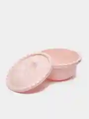 Коралловый салатник / миска круглая с крышкой 3л/5л IDEA