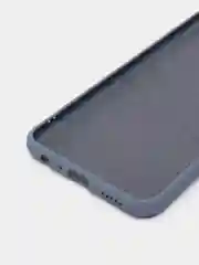 Синий чехол на Honor 8X, силиконовый, с бархатной подкладкой