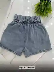 Голубой шорты женские джинсовые, короткие, на резинке