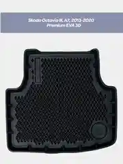 Черный коврики в салон автомобиля 3D EVA для Skoda Octavia III (A7), II (A5), IV (A8) (2004-2022)