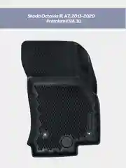 Черный коврики в салон автомобиля 3D EVA для Skoda Octavia III (A7), II (A5), IV (A8) (2004-2022)