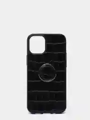 Чехол iPhone 12 mini (5.4) силиконовый под кожу с кольцом