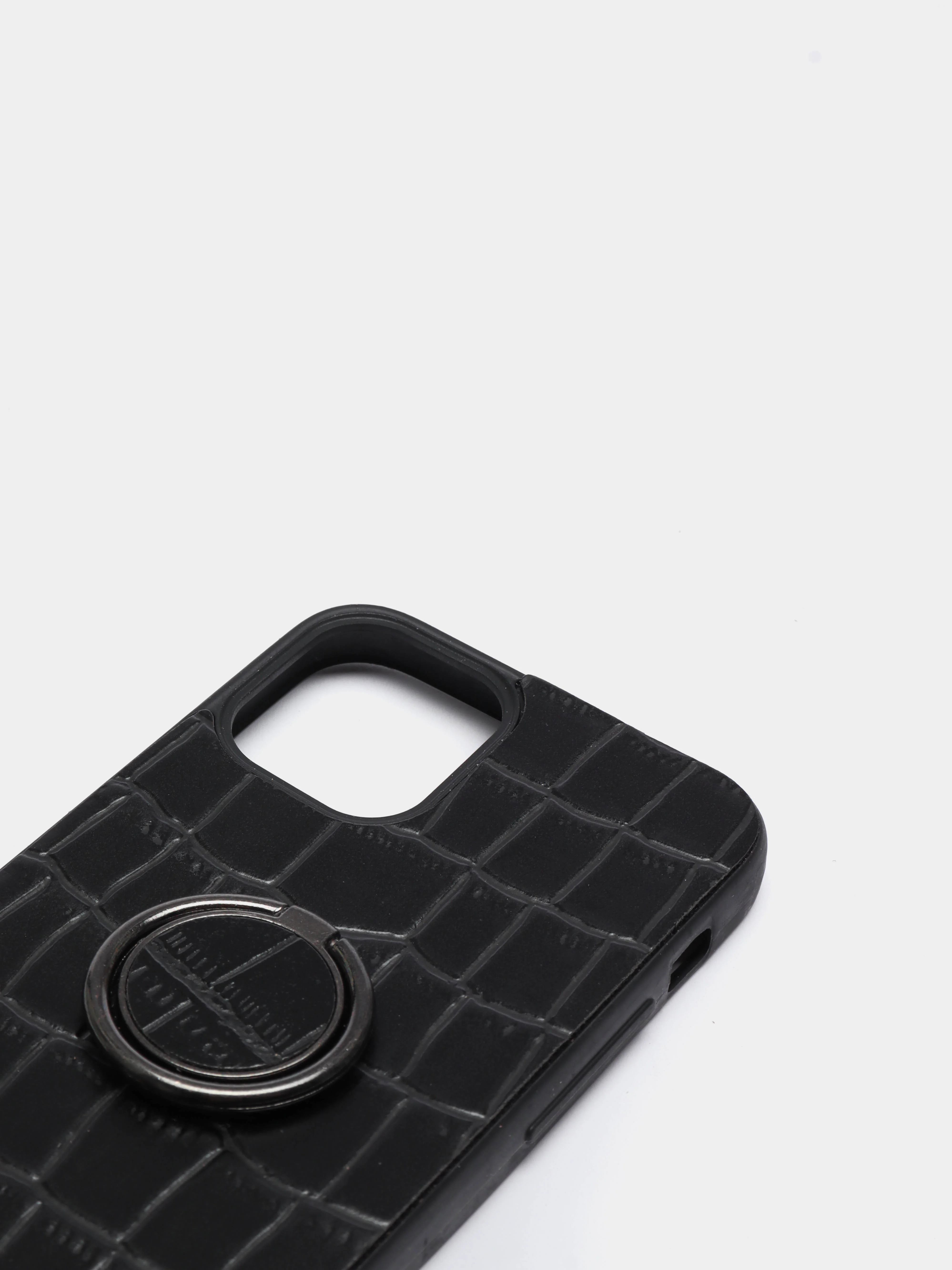 Чехол iPhone 12 mini (5.4) силиконовый под кожу с кольцом