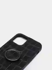 Чехол iPhone 12 mini (5.4) силиконовый под кожу с кольцом