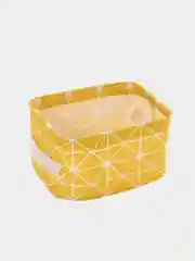 Желтый корзина для хранения вещей
