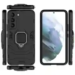Чехол противоударный с кольцом-держателем на Samsung Galaxy S22 (Самсунг Галакси С22)
