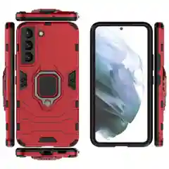 Чехол противоударный с кольцом-держателем на Samsung Galaxy S22 (Самсунг Галакси С22)