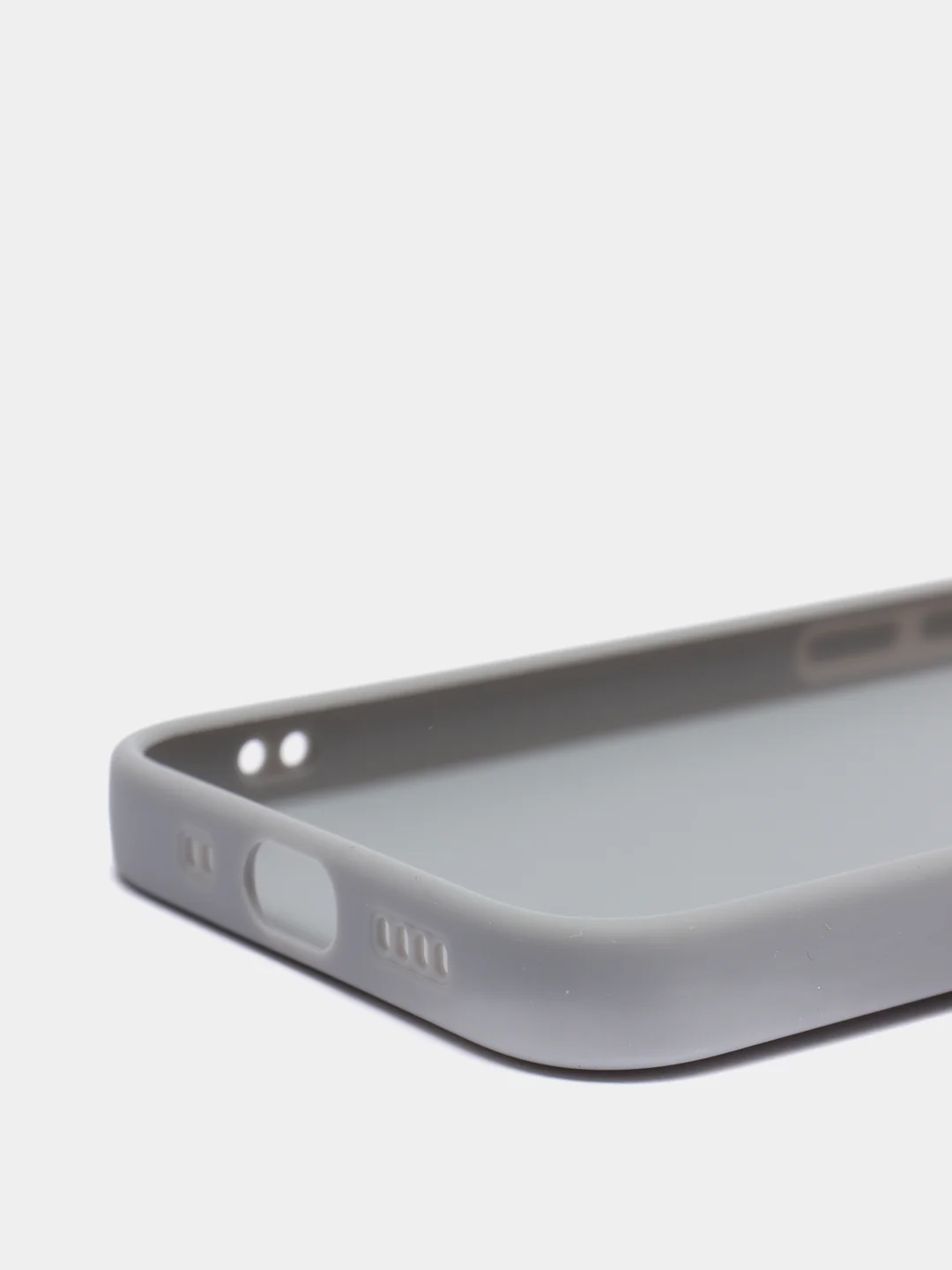 Серый чехол iPhone 11 14 13 12 Pro Mini Plus XR 7 8 SE 2020 силиконовый (Айфон ХР Про Мини Плюс)