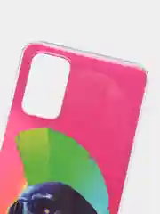 Розовый чехол для Samsung Galaxy A02s с ярким принтом, силиконовый