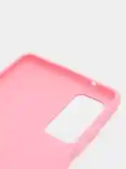 Розовый чехол на Samsung Galaxy S20 FE / Самсунг Галакси С20 ФЕ, Fan Edition, силиконовый, цветной