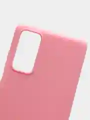 Розовый чехол на Samsung Galaxy S20 FE / Самсунг Галакси С20 ФЕ, Fan Edition, силиконовый, цветной
