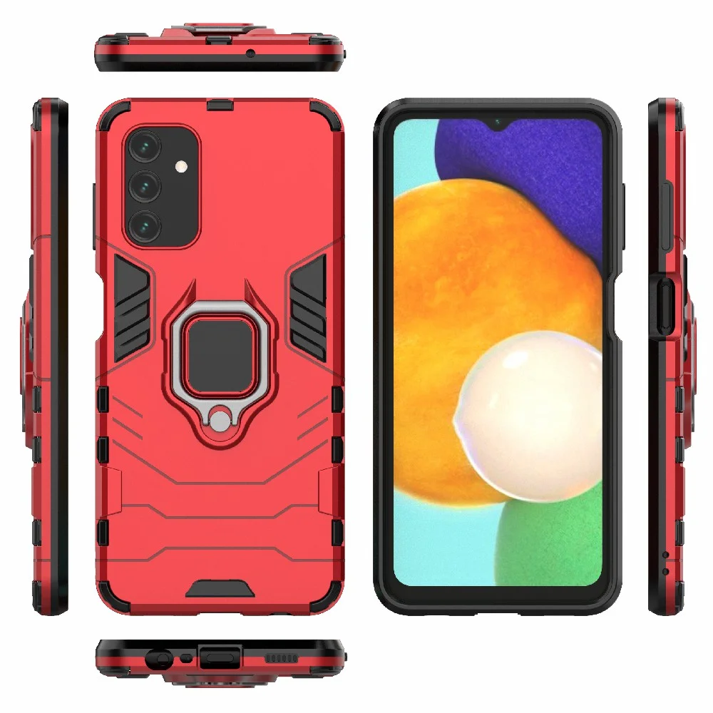 Чехол противоударный с кольцом-держателем на Samsung Galaxy A13 (Самсунг Галакси А13)