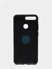 Черный чехол Huawei Y6 2018 / Honor 7C / Honor 7A Pro силиконовый магнитный с кольцом iFace