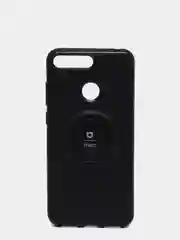 Черный чехол Huawei Y6 2018 / Honor 7C / Honor 7A Pro силиконовый магнитный с кольцом iFace