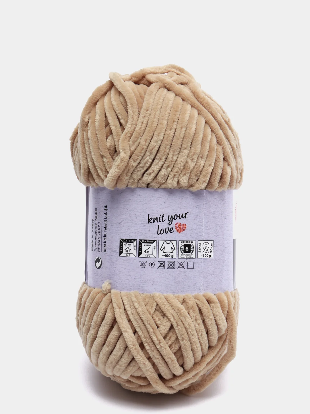 Песочный хаки пряжа Плюшевая YarnArt Dolce 100% Микрополиэстер 100г 120м (Велюровая ЯрнАрт Долче)