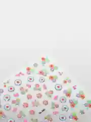 Серебряный слайдеры для дизайна ногтей
