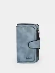 Серый меланж кошелек женский  Baellerry из замшевой экокожи, 10 цветов